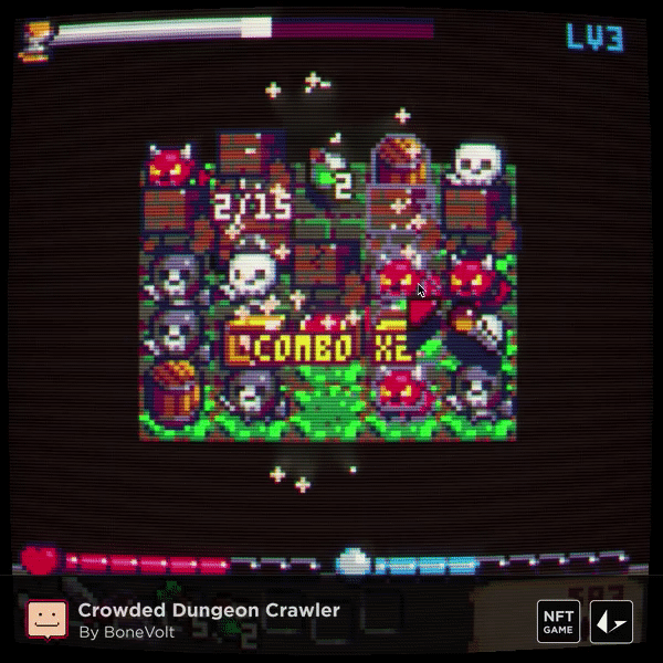 Crowded Dungeon Crawler, NFT video game by BoneVolt